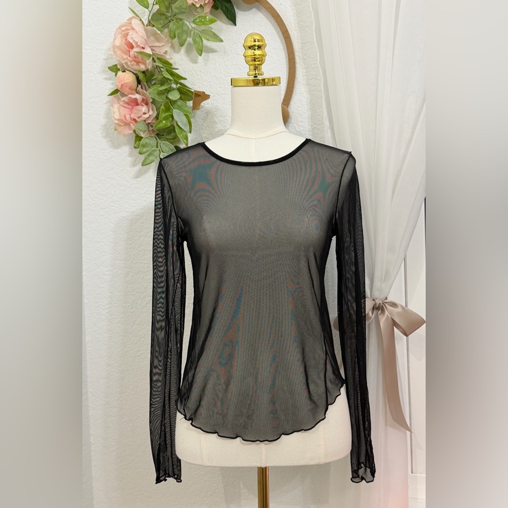 Project Social T - Black Mesh - Size Small - EUC WORN ONCE